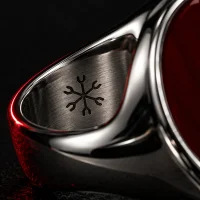 Afterglow Signet, close-up van de gegraveerde glyph