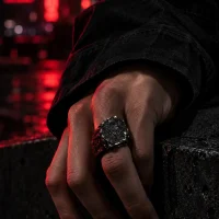 Crust Signet worn on the index finger