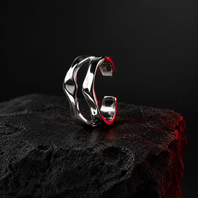 Double Wave Cuff, studio photo