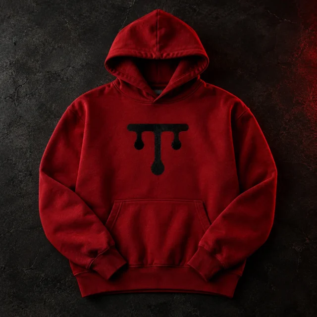 Drip Bar Hoodie, studio photo