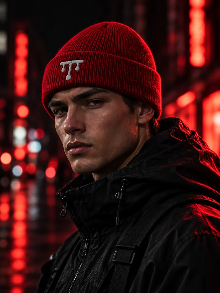 Drip Beanie worn on the head