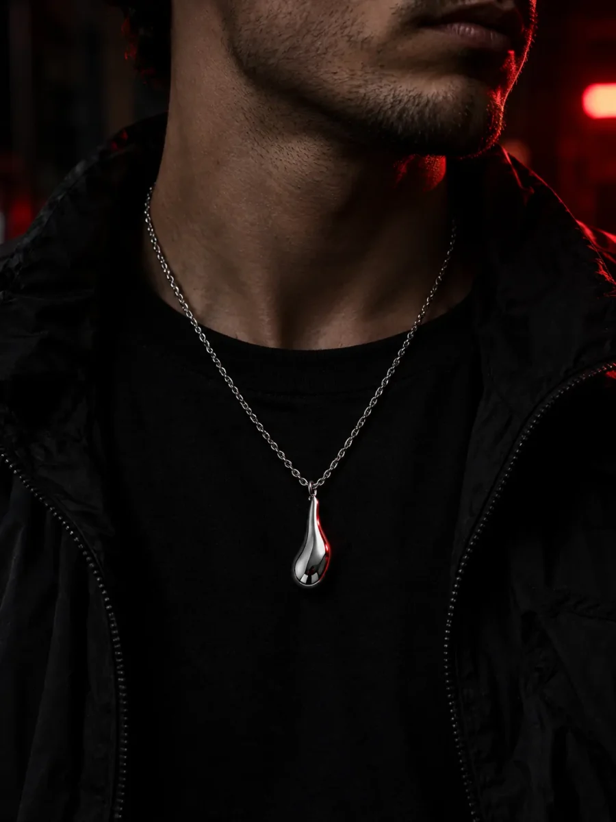 Drip Pendant Chain worn around the neck