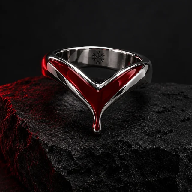 Molten Chevron, studio photo