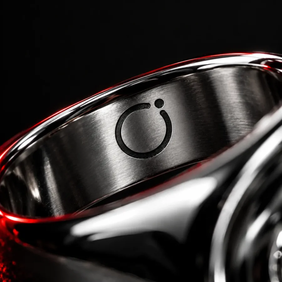 Quench Signet, close-up af den graverede glyf
