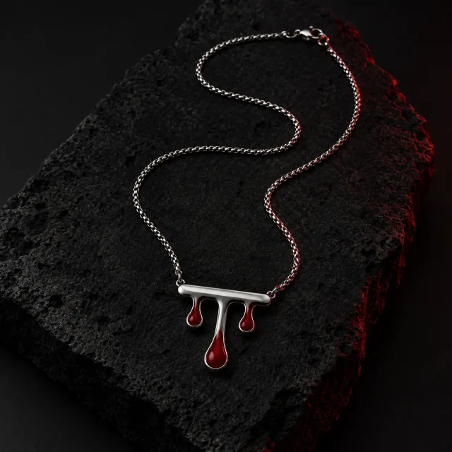 Red Drop Pendant, studio photo