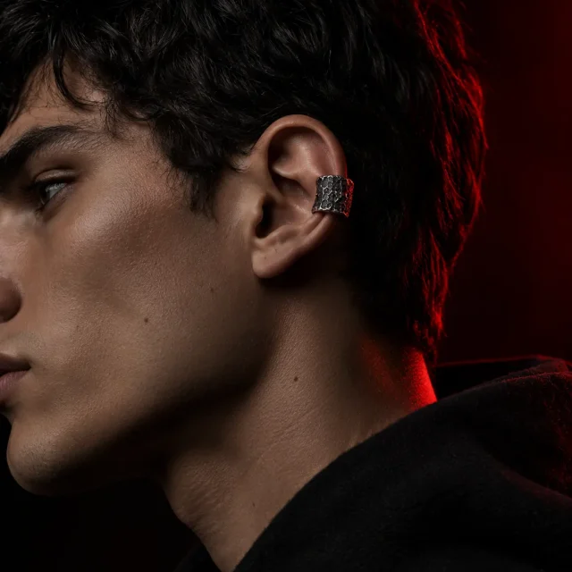 Slag Cuff worn on the ear rim